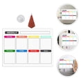 thumbnail image 2 of Magnetic Calendar White Boards Weekly Fridge Planner Magnetic White Board for Refrigerators Magnetic Whiteboard for Fridge Weekly Planner Board Plastic with Pen Towel, 2 of 5