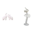 thumbnail image 1 of Gráciles Esculturas De Elefanta Bailarina. Decoración De Mesa única. Figuras Modernas De Animales Bailando. Arte Para La Entrada, La Oficina O El Dormitorio., 1 of 8