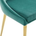 thumbnail image 5 of Modway Viscount Modern Accent Performance Velvet Dining Chair in Teal, 5 of 8