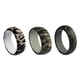 thumbnail image 2 of 3 piezas/paquete de anillos de boda de goma para hombre, anillo Punk con patrón de Chic jinwen Banda del anillo del dedo del silicón, 2 of 8