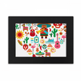 thumbnail image 1 of Sombrero Suger l Mexico Mexican Flango Desktop Photo Frame Ornaments Picture Art Painting, 1 of 4