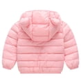 thumbnail image 2 of TiaoBug Toddler Baby Winter Snowsuit Outfits Boys Girls Bear Ear Hoodies Coat and Snow Pants Clothes Set Pink 18-24 Months, 2 of 4