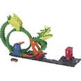 thumbnail image 2 of Hot Wheels City Dragon Drrage Fire Fire Playset, derrota al dragón con acrobacias, conecta T Hot Wheels Hot Wheels, 2 of 2