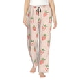 thumbnail image 1 of Fotbe Strawberries Pantalones de Pijama para Mujer, Pantalones de Dormir, Pantalones Pj con Cordón y Bolsillos-3X-Large, 1 of 6