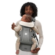 Bc Babycare Hexa Effortless Carrier, Ergonomic Carrier with Hip Seat Lumbar Support (Newborn to Toddler), Gray