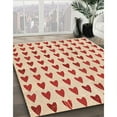 thumbnail image 3 of Ahgly Company Machine Washable Indoor Rectangle Transitional Bright Orange Area Rugs, 5' x 7', 3 of 7