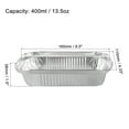 thumbnail image 2 of Unique Bargains 6.5' x 4.3' Aluminum Foil Pans, 13.5oz Disposable Trays Containers 12 Pack, 2 of 5