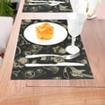 thumbnail image 5 of XMXT 6 Pcs Woven Placemats, Skeleton Rock Music Print Stain Resistant Anti-Skid Placemat for Kitchen Table, 12 x 18 inches, 5 of 6