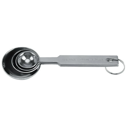 

Stainless Steel Measuring Spoons Set of 4 for Dry And Liquid Ingredients