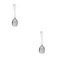 thumbnail image 3 of Monstrate Cuchara comunitaria para restaurante, cucharas de sopa reutilizables para comedor, fiesta, banquete, comida, pastelería, cuchara para cabeza plana 2piezas, 3 of 6