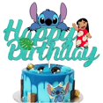 thumbnail image 4 of Stitch Birthday Decorations Balloons Tableware Plate Banner Happy Birthday Lilo and Stitch Decor Party Supplies for Kids Gift, 4 of 7