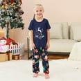 thumbnail image 6 of Rohuuque Christmas Pajamas for Family for Kids Matching Family Sets Christmas Print Casual Short Sleeve Top With Bottom Outfits Home Wear 2025 Blue, 6 of 7