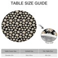 thumbnail image 6 of Black Daisy Flower Pattern Round Fitted Tablecloth with Elastic Edge,Dining Table Cover Waterproof,Outdoor Round Tablecloth for Camping,Dining,Indoor and Outdoor, 6 of 7