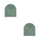 thumbnail image 1 of Bewildely Taza para el hogar, tazones, platos, posavasos, sala de estar, TPR, taza antideslizante, manteles individuales, almohadillas de aislamiento Verde 2piezas, 1 of 5