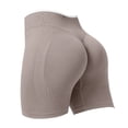 thumbnail image 6 of Breezora Women's Seamless Color Block Yoga Shorts - Scrunch Bum Booty Lifting Gym Shorts with Tummy Control, Workout Tights, 6 of 6