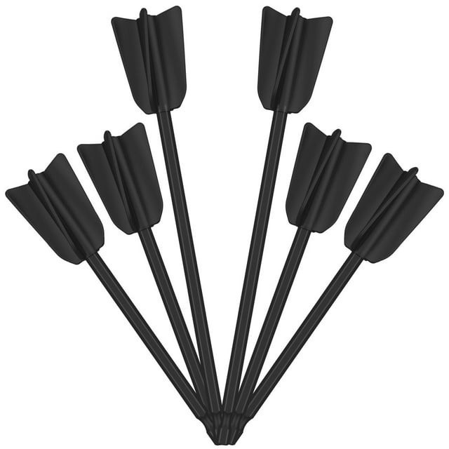 POINTERTECK 6 Pcs Palette de Mélangeur à 4 Lames 6,5/8,7 Po Accessoire de Mélangeur Réutilisable et Puissant avec Corps Hexagonal de 1/4 Po Réduire les Bulles Accessoires de Mélangeur Rapides pour Mélanger Résine Époxy Peinture Céramique g