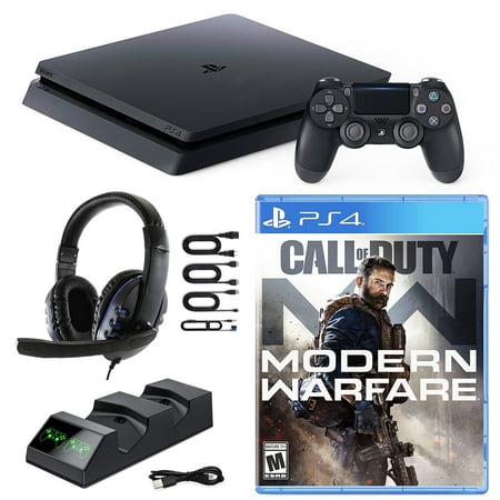 PlayStation 4 Slim 1TB Console COD: Modern Warfare and Accessories
