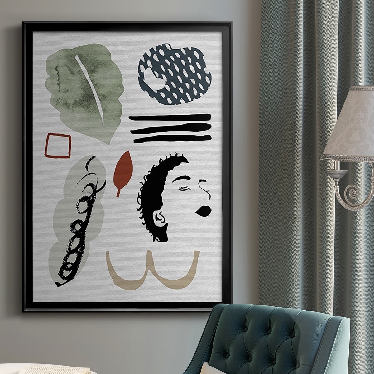 Collected Mindfulness III Premium Framed Print, in Gold, Black, or Silver - Ready to Hang