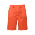 thumbnail image 6 of IWRICH Men's Short Sleeve Suit Sets Plain Formal Blazer Jacket and Shorts Wedding Party Business Casual Attire Orange XL, 6 of 7