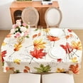 thumbnail image 5 of Autumn Maple Leaves Tablecloth Waterproof Table Cloth Oval Fall Color Table Covers Water Repellent for Seasonal Decoration Home Dining Room Thanksgiving Day Colorful 60 x 84 Inch, 5 of 6