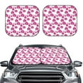thumbnail image 2 of Daiia Orchids Flowers 2PCS Car Windshield Sun Shade, Foldable Sun Shield for Car Front Window, Auto Sun Blocker Visor Protector Universal for Truck SUV Pickup-Small, 2 of 7