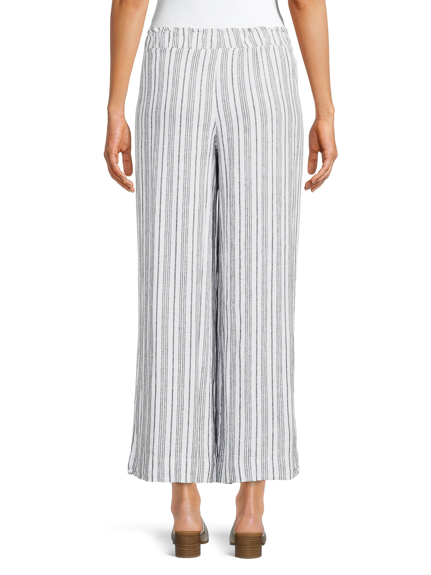 Time and Tru Women's Linen Crop Pants