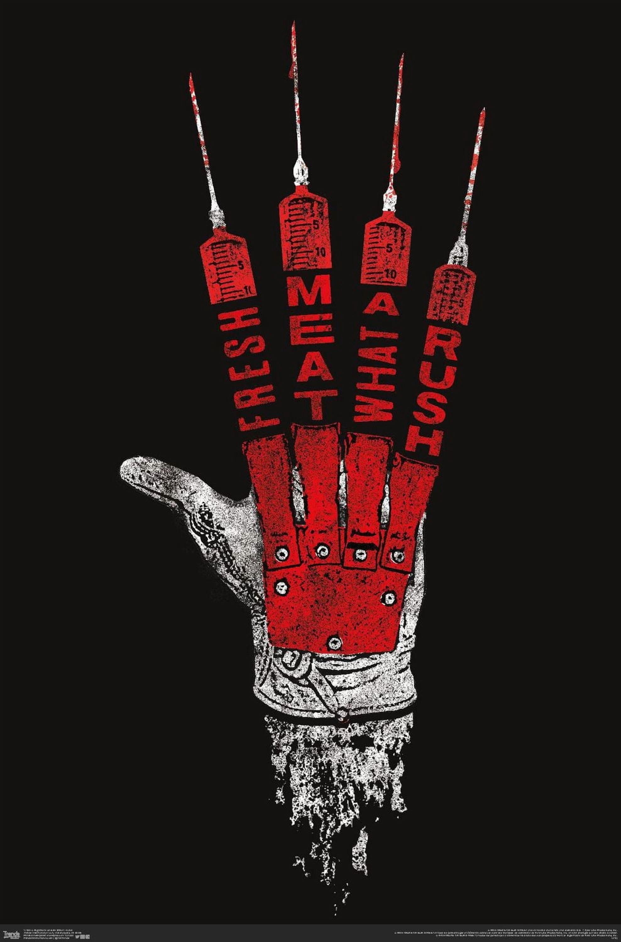A Nightmare on Elm Street - Hand Wall Poster, 22.375" x 34"