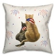 thumbnail image 2 of Creative Products American Cats 18 x 18 Spun Poly Pillow, 2 of 3