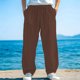 thumbnail image 1 of Ceisia Men's All-Season Casual Pants - Thin Solid Gift Color Business Daily Pocket Tapered Mid-Waist Button Trousers, 1 of 4