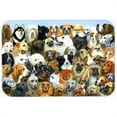 thumbnail image 1 of Carolines Treasures BDBA0441LCB Fifty One Dogs Glass Large Cutting Board, 1 of 2
