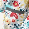 thumbnail image 3 of QIPOPIQ Girls Clothes Clearance Rainy Season Children‘s Raincoat Jacket Cute Print Hooded Mid-length Jacket With Pockets, 3 of 5