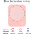 thumbnail image 4 of Coffee Cup Warmer for Desk with Auto Shut and 3-Temp Settings, Coffee Cup Warmer, Perfect for Coffee, Tea, Milk (No Mug), 4 of 6