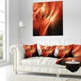 thumbnail image 3 of Designart Abstract Warm Brown Fractal Design - Contemporary Abstract Throw Pillow - 16x16, 3 of 5
