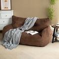 thumbnail image 3 of PamapicLife 2-Person Foam Filled Bean Bag Chair, Plush Corduroy Lazy Sofa, 3 of 7