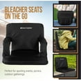 thumbnail image 4 of Home Complete All‑Event Recliner Bleacher Seat – Padded Back, Armrests & Backpack Straps, 4 of 8