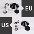 thumbnail image 5 of Juego de 2 luces colgantes industriales retro de hierro negro, cocina, bar, balcón, 5 of 5