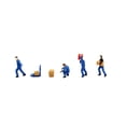 thumbnail image 3 of lionlar 4 Pieces 1/64 Scale Miniature Figure Realistic Hand Painted Miniature Scenes Blue, 3 of 9