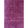 thumbnail image 1 of Ahgly Company Machine Washable Indoor Rectangle Industrial Modern Magenta Pink Area Rugs, 5' x 8', 1 of 7