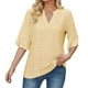 thumbnail image 2 of KIHOUT Blusa de manga corta con cuello redondo y estampado de moda de verano para mujer, camisetas divertidas, blusas para mujer, liquidación, 2 of 5