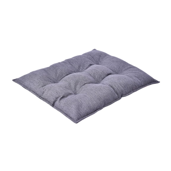 Chew Proof Dog Bed, Indestructible Washable Pet Mat, Soft Linen Like Fabric Kennel Pad with Reinforced Stitching & Corners, Durable All Season Pet Bed for Small Chewers, Dog & Cat, L