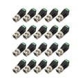 thumbnail image 1 of 20Pcs Male Metal BNC Connector with DC Connector Plug Screw Terminal UTP Video Balun for CCTV Surveillance Camera, 1 of 7