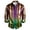 Z-Dark Purple2, variant on Men's Buttons Down Shirts Long Sleeve Mardi Gras Shirts For Men Trendy Carnival Skeleton Graphic Lapel Soft Lightweight Tops