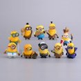thumbnail image 3 of 10pcs PVC For Kids Mini Cute Figure Toy Birthday Gift Minions Models Cake Decor, 3 of 5
