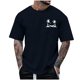 thumbnail image 1 of Playeras De Hombre Camiseta Deportiva Informal De Manga Corta Con Estampado Parcial De Árbol De Coco Y Cuello Redondo De Verano Para Hombre, 1 of 4