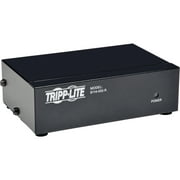 Angle View: Tripp Lite, TRPB114002R, Two-port VGA/SVGA Video Splitter, 1, Black