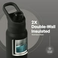 thumbnail image 6 of TAL Stainless Steel Dual Sport Water Bottle with Silicone Straw and Lock Lid 32 fl oz, Black, 6 of 12