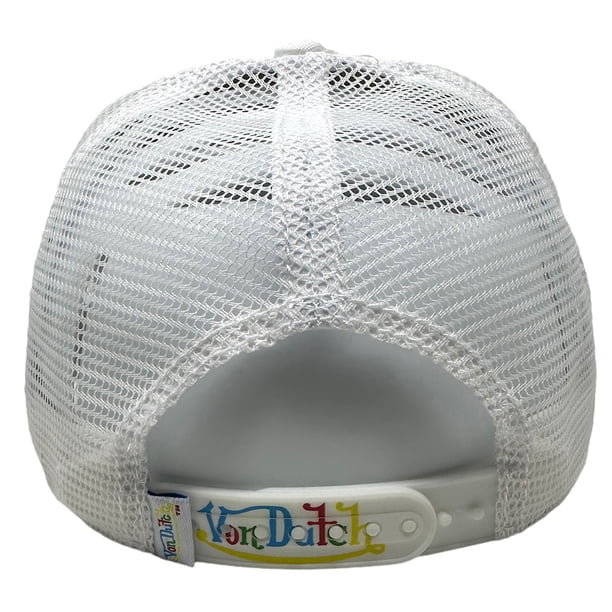 Von Dutch White Polka Dot Logo Hat Von Dutch Trucker Hat White Polka Dot Embroidered Logo Patch  main image 4