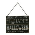 thumbnail image 3 of Vikakiooze Halloween Witch Hat Listing Wooden Ghost Festival Skull Decoration Hanging Board๐๐, 3 of 6