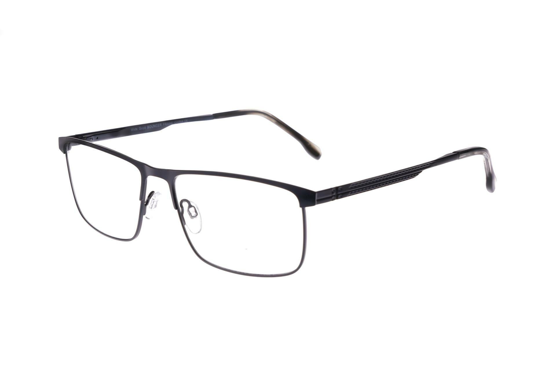 NEW WIDE GUYZ Black ROCKY Eyeglasses 59/16/150 for The Stylish Large Man New WIDE GUYZ Matte Black WILLY Eyeglasses 58/17/150 for  main image 2