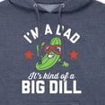 thumbnail image 3 of Instant Message - Dad Kind Of Big Dill   - Men's Pullover Hooded Fleece Sweatshirt, 3 of 7